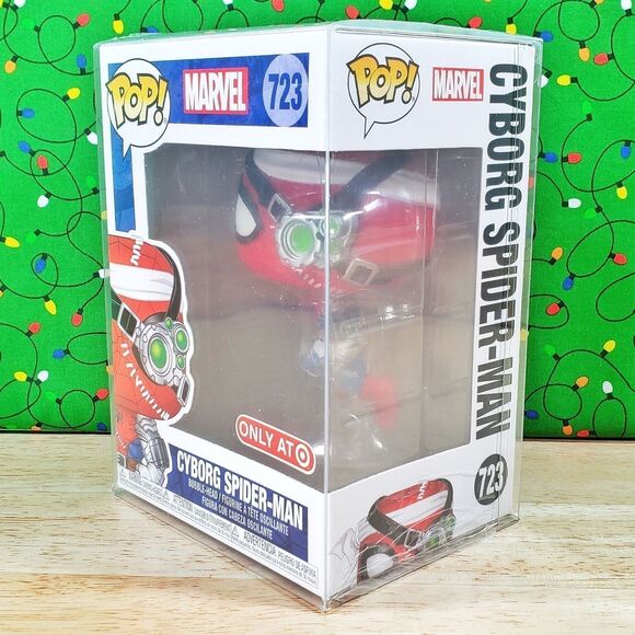 Funko PoP Marvel Cyborg Spider-Man #723 Target Only Exclusive + Protector NIB - Picture 6 of 10